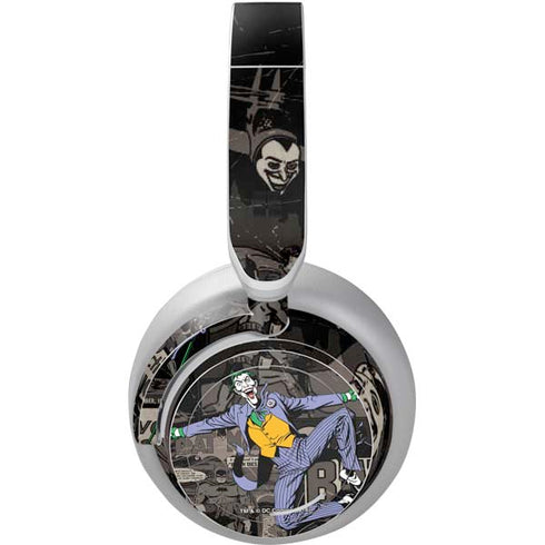 DC Comics The Joker Vintage Action pose pattern Surface Headphones Skin